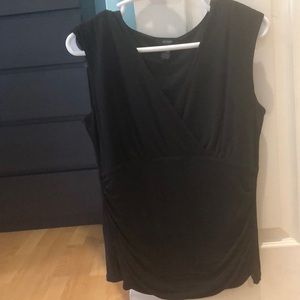 Sleeveless black top